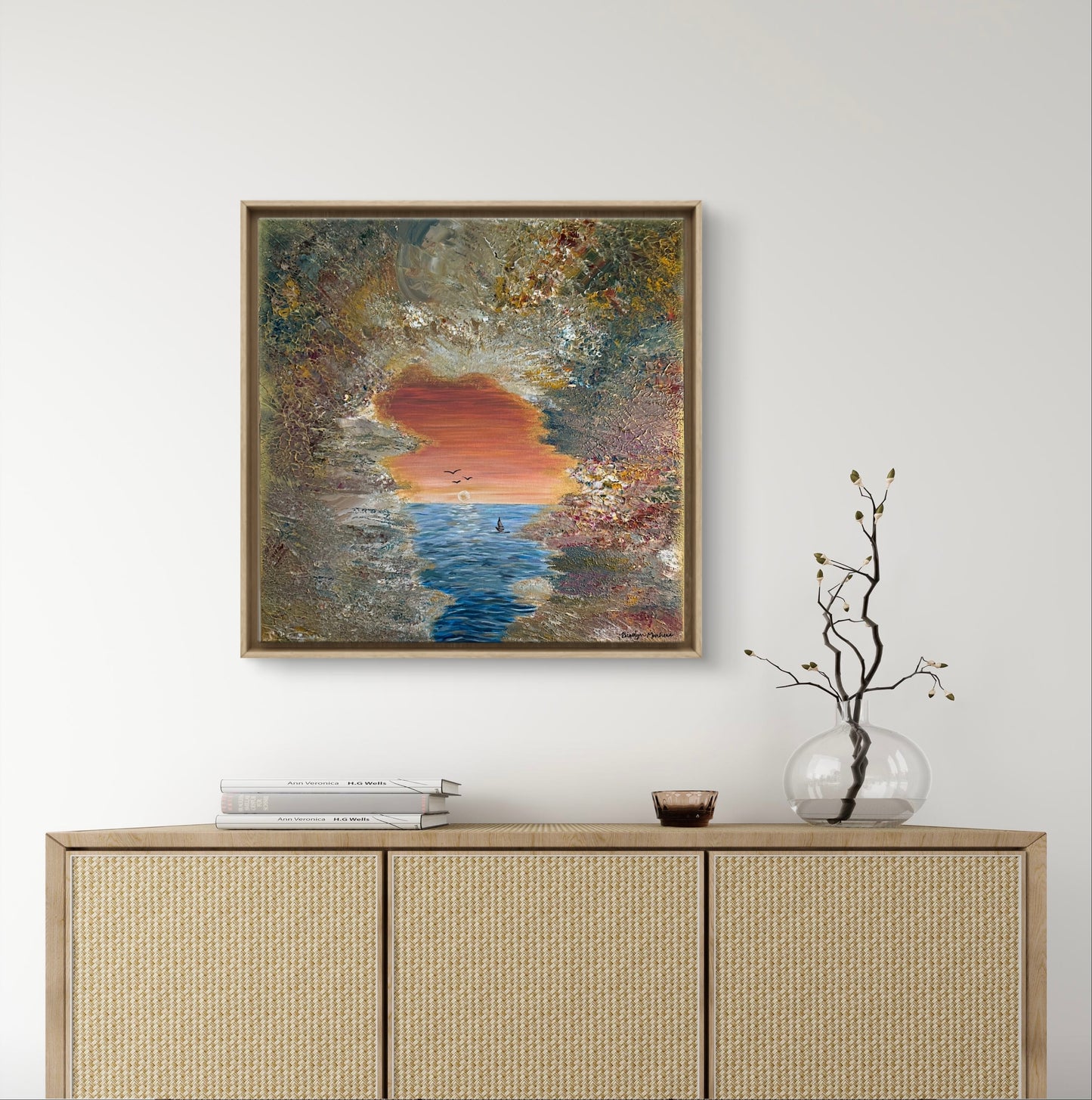 Coastal Cove Gallery Wrapped Canvas Print